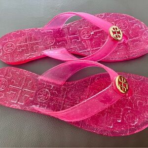 Tory Burch Flat Hard Jelly Sandals